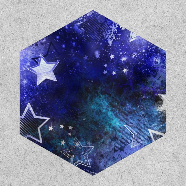 Space Background with Stars Patch (Front)