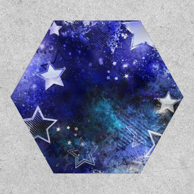 Space Background with Stars Patch (Front)