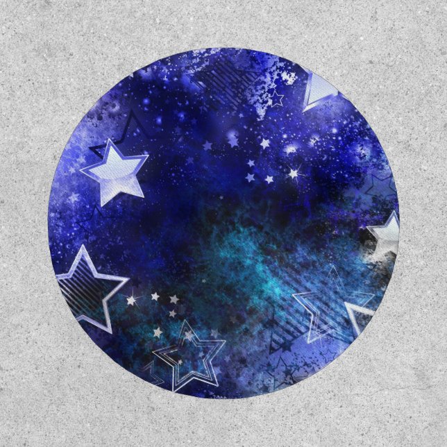 Space Background with Stars Patch (Front)