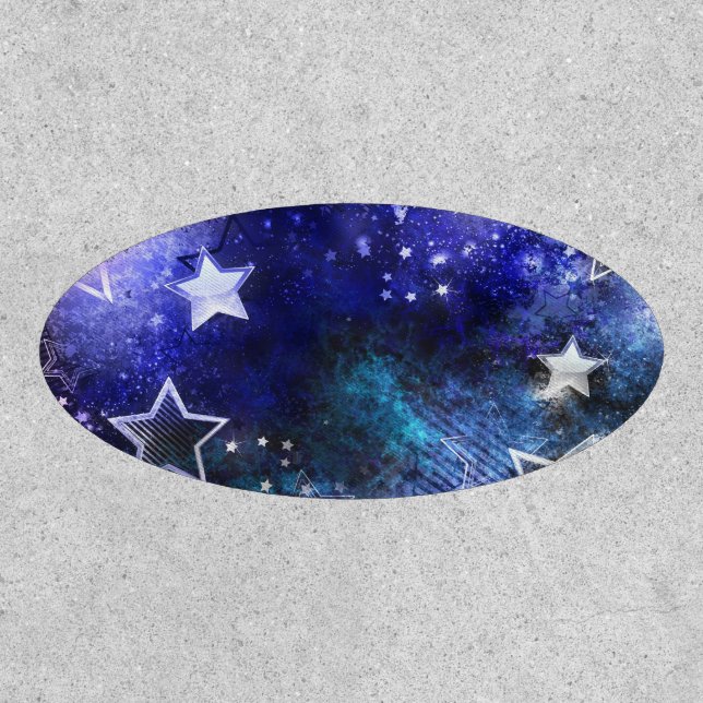 Space Background with Stars Patch (Front)