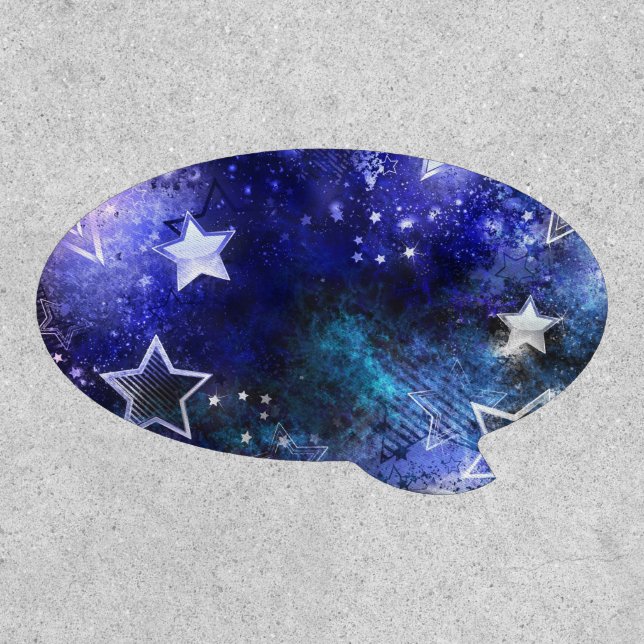 Space Background with Stars Patch (Front)