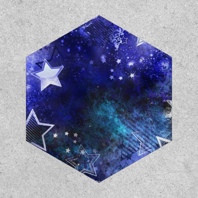 Space Background with Stars Patch (Front)