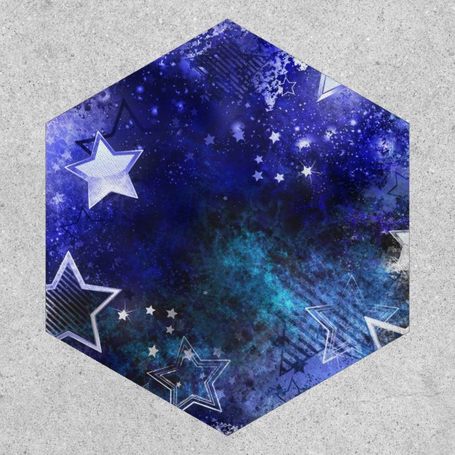 Space Background with Stars Patch (Front)