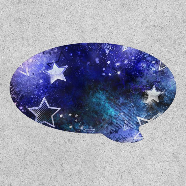Space Background with Stars Patch (Front)