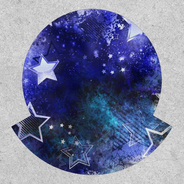 Space Background with Stars Patch (Front)