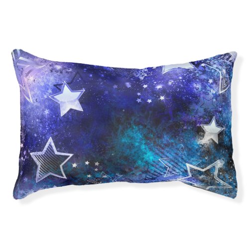 Space Background with Stars Pet Bed