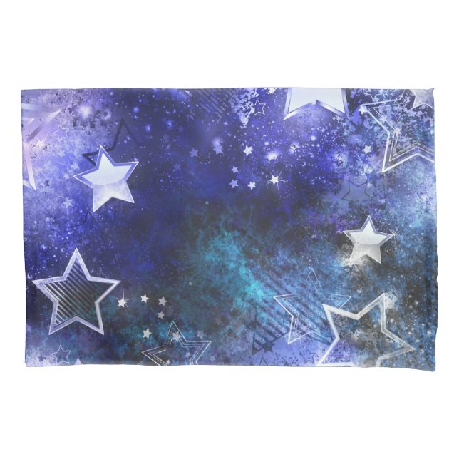 Space Background with Stars Pillow Case (Front-Left)