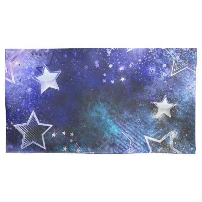 Space Background with Stars Pillow Case (Front-Left)