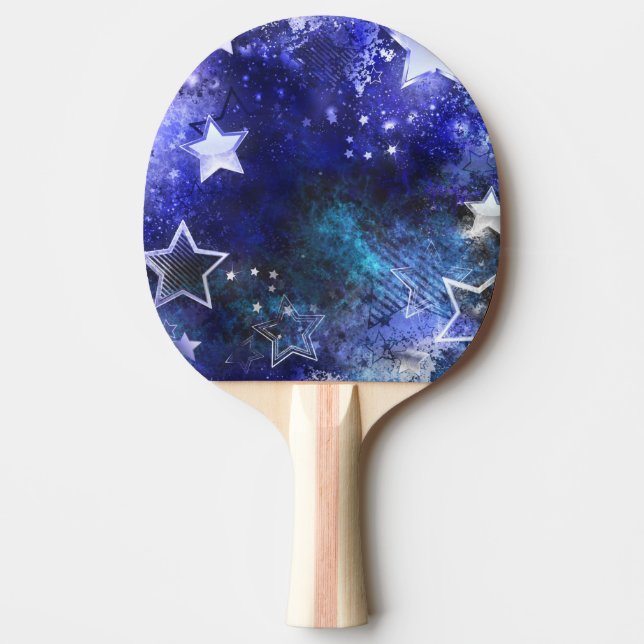 Space Background with Stars Ping Pong Paddle (Front)