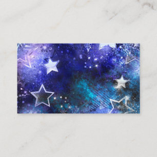 Space Background with Stars Place Card