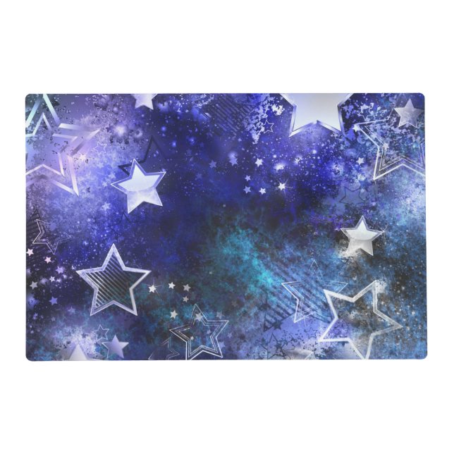 Space Background with Stars Placemat (Front)