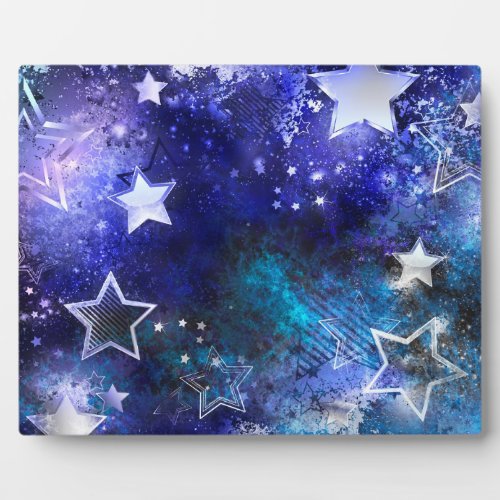 Space Background with Stars Plaque