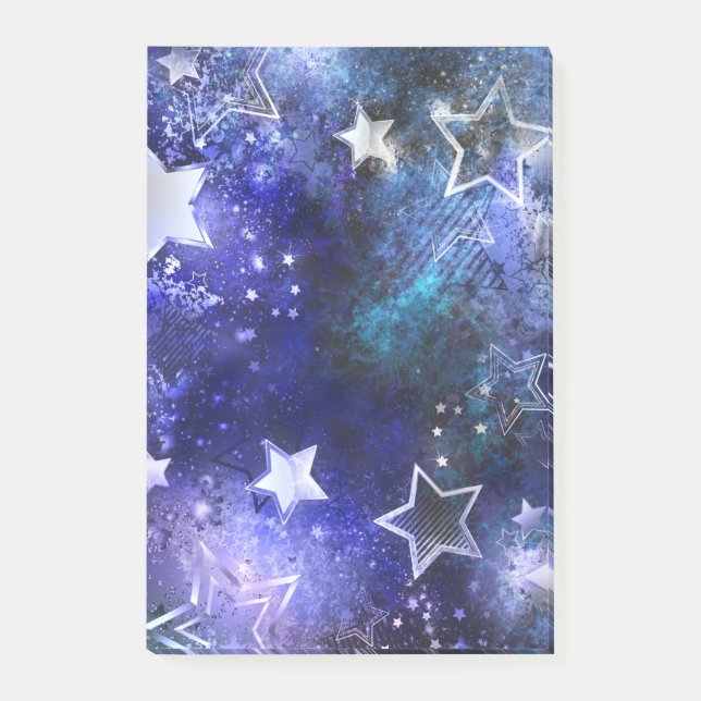 Space Background with Stars Post-it Notes (Front)