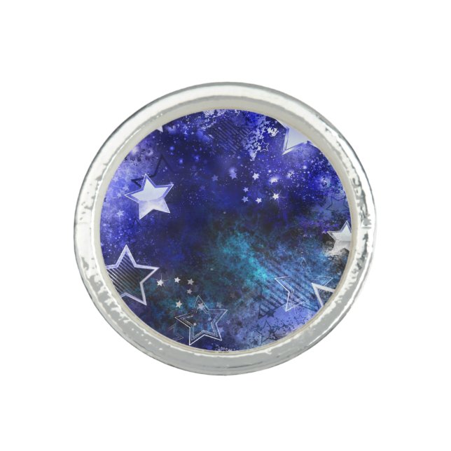 Space Background with Stars Ring (Front)