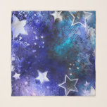 Space Background with Stars Scarf<br><div class="desc">space blue background with  stars</div>