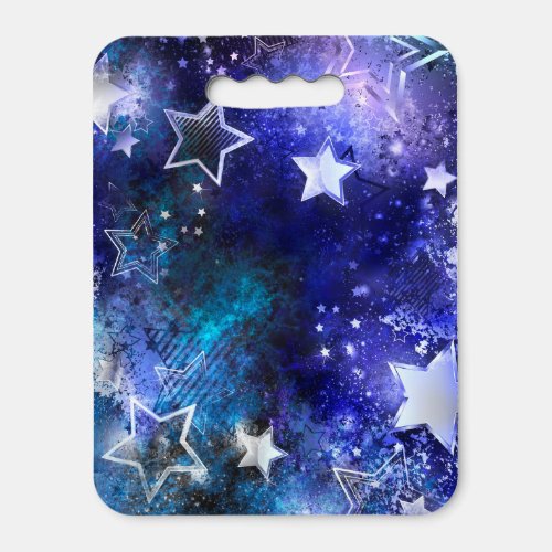 Space Background with Stars Seat Cushion
