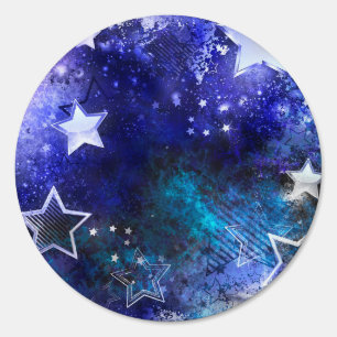 Space Background with Stars Sign