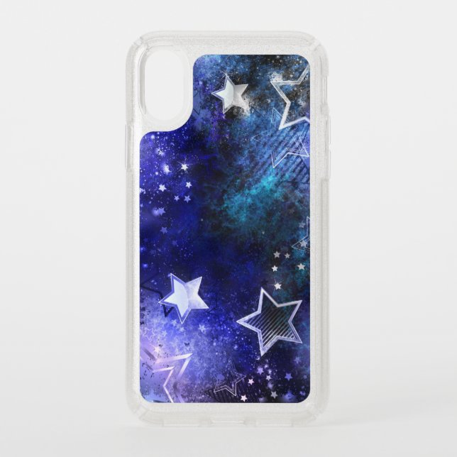 Space Background with Stars Speck iPhone X Case (Front)