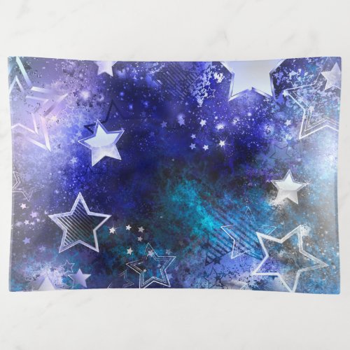 Space Background with Stars Trinket Tray