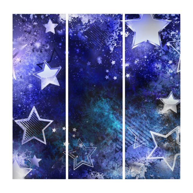 Space Background with Stars Triptych (Front)