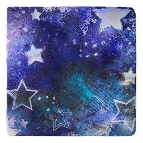 Space Background with Stars Trivet