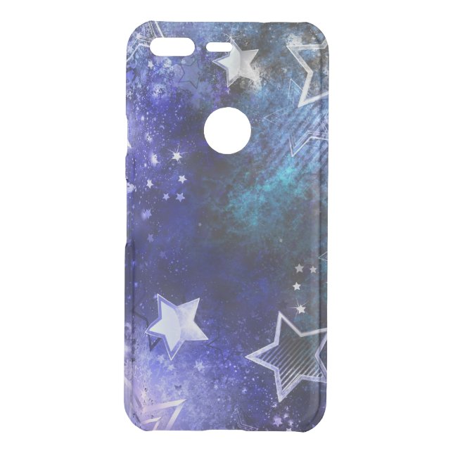 Space Background with Stars Uncommon Google Pixel Case (Back)