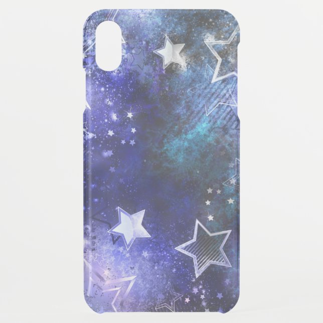 Space Background with Stars Uncommon iPhone Case (Back)