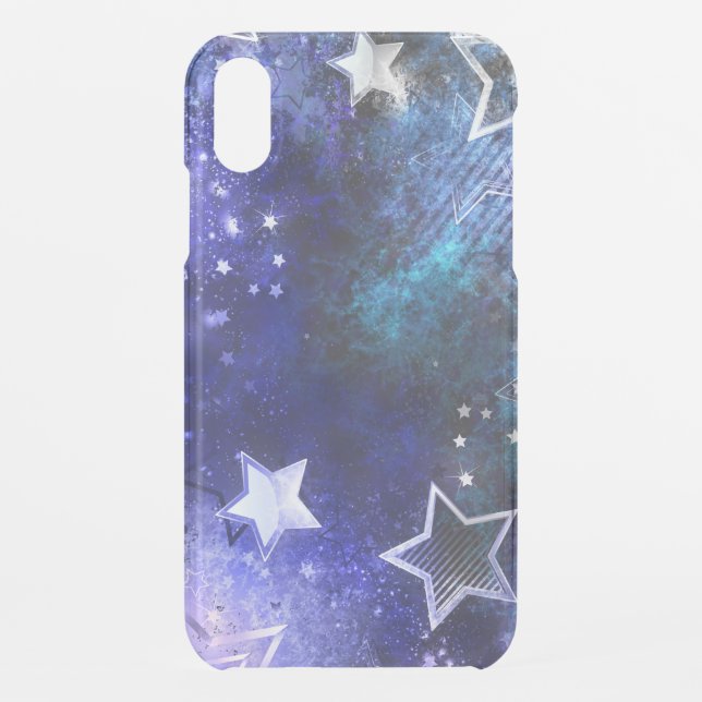 Space Background with Stars Uncommon iPhone Case (Back)