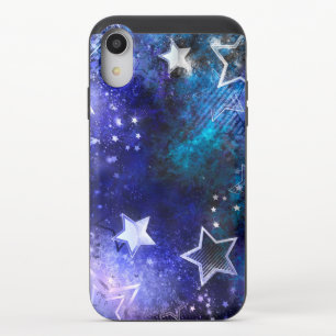 Space Background with Stars iPhone XR Slider Case