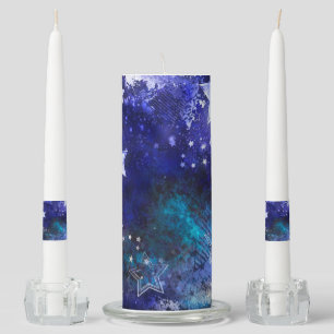 Space Background with Stars Unity Candle Set