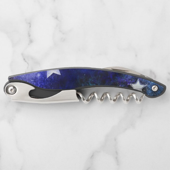 Space Background with Stars Waiter's Corkscrew (Front)