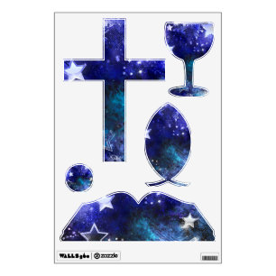 Space Background with Stars Wall Decal