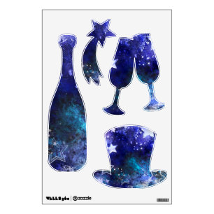 Space Background with Stars Wall Decal