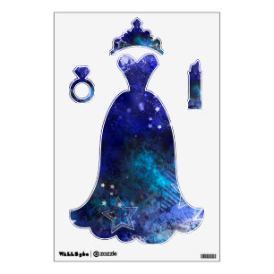 Space Background with Stars Wall Decal