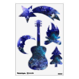 Space Background with Stars Wall Decal