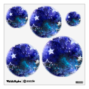Space Background with Stars Wall Decal