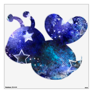 Space Background with Stars Wall Decal