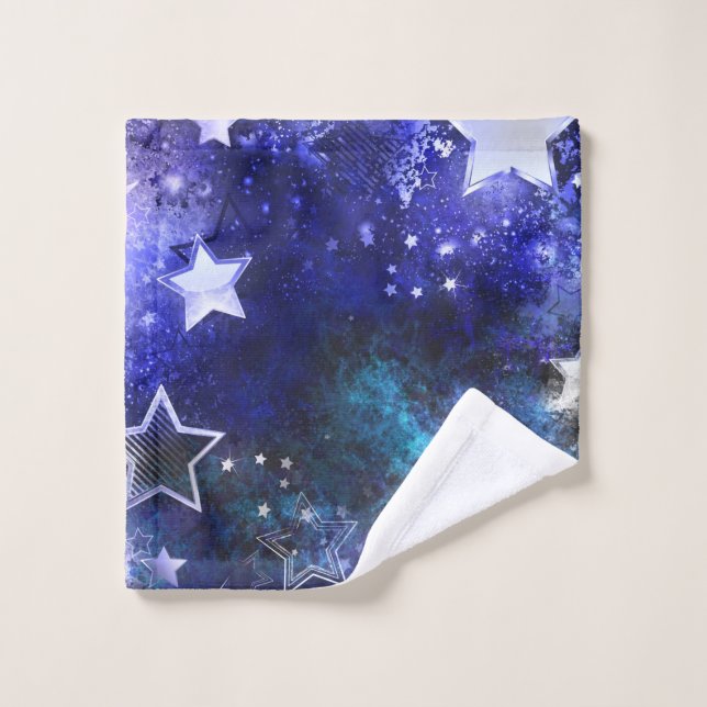Space Background with Stars Wash Cloth (Wash Cloth)