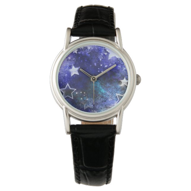 Space Background with Stars Watch (Front)