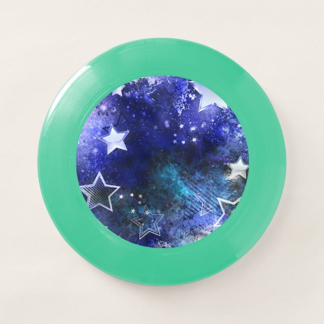 Space Background with Stars Wham-O Frisbee (Front)