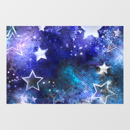 Space Background with Stars Window Cling