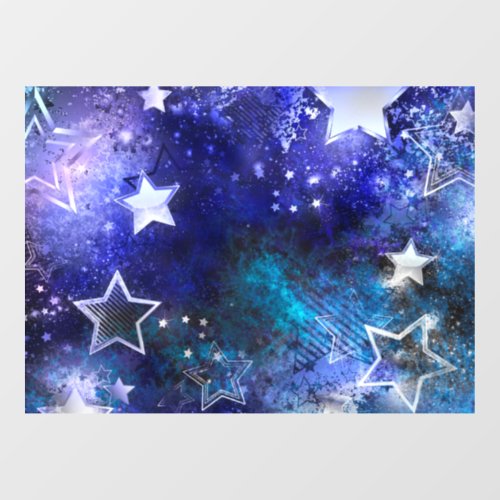Space Background with Stars Window Cling