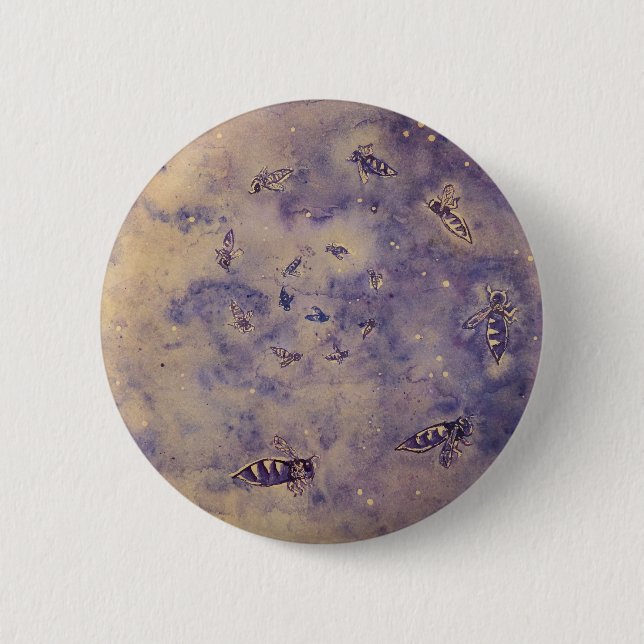 Space Bees Button (Front)