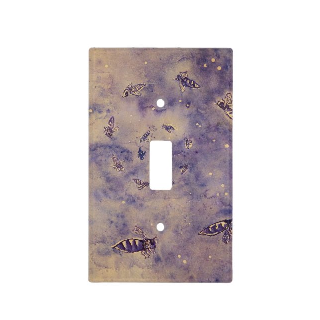 Space Bees Light Switch Cover (Front)