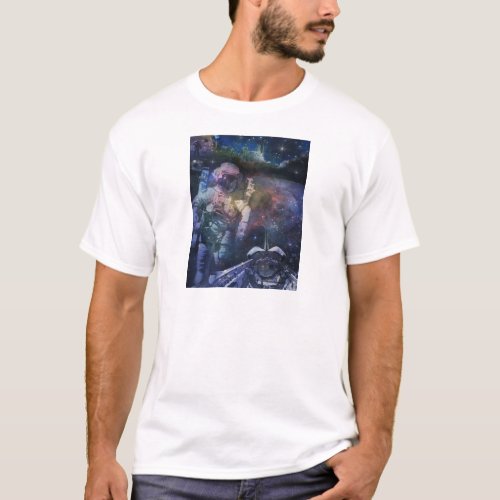 Space Behold the Galaxy T_Shirt