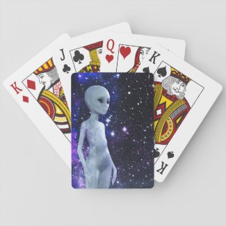 Space Being on Playing Cards