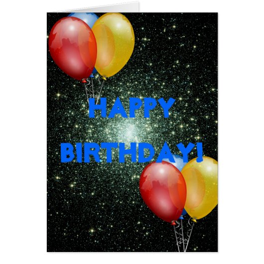 SPACE BIRTHDAY CARDS (Front)