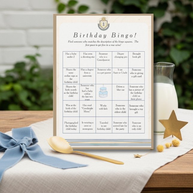 Space  Birthday Find Guest Bingo game card (Space Birthday Find Guest Bingo game card)