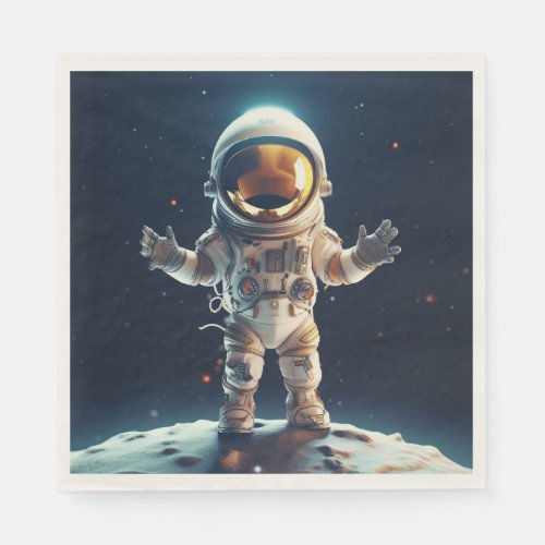 Space Birthday Napkin Astronaut Napkin