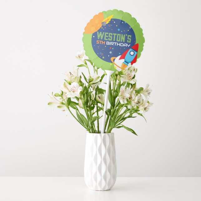 Space Birthday Out of This World Centerpiece Balloon (Vase)